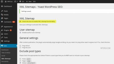 Chức năng điều chỉnh XML Sitemaps của SEO Yoast đóng vai trò quan trọng với website chuẩn SEO.