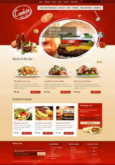 Website nhà hàng quán ăn giúp chinh phục thị trường