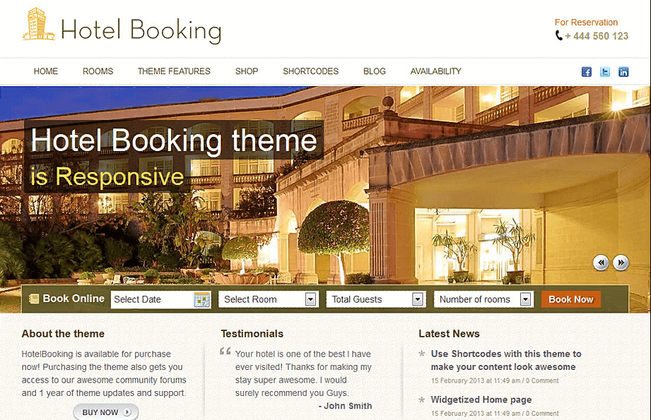 Ưu điểm của các mẫu website khách sạn, nhà nghỉ, resort Mona Media